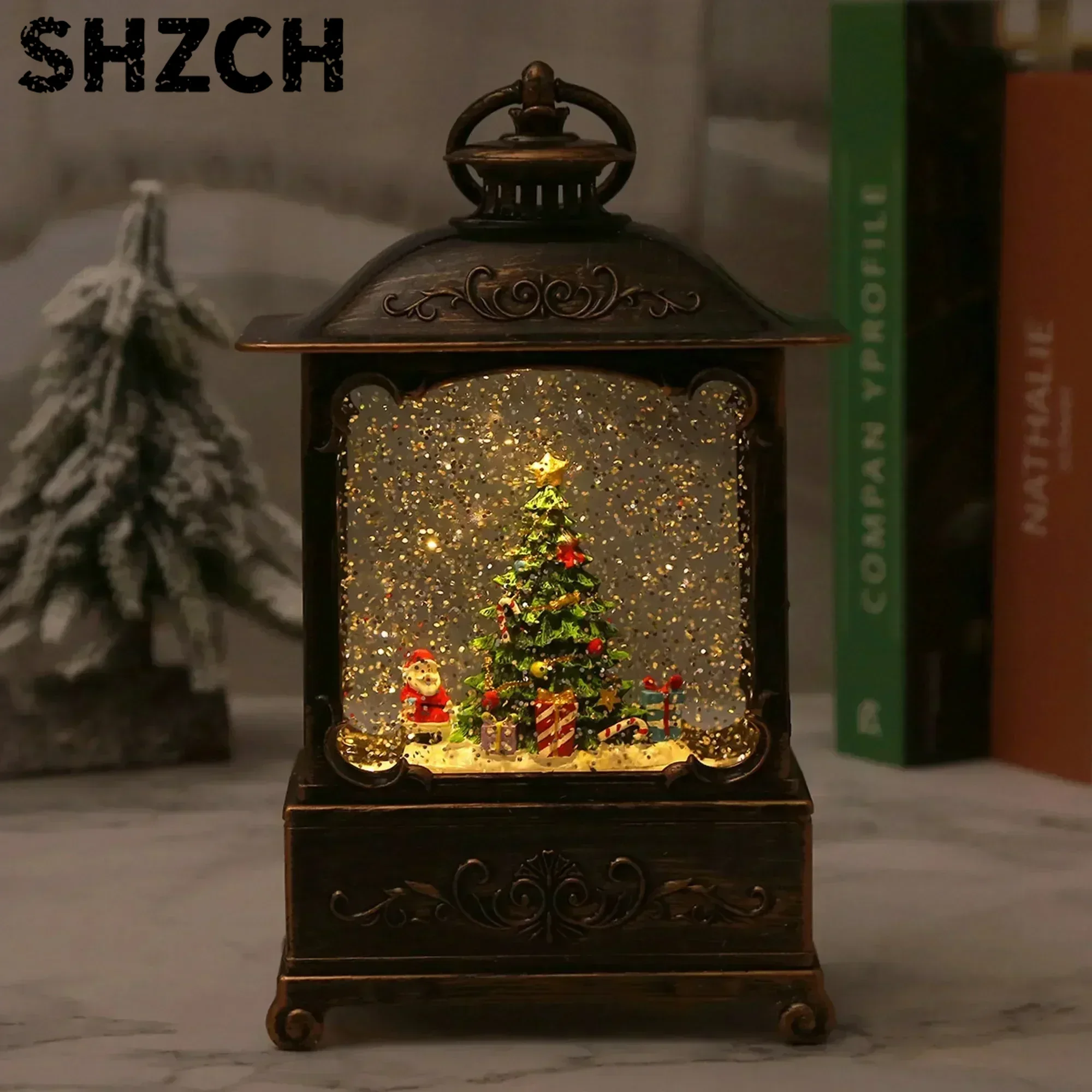 Snow Globe Musical - Lanterna de Globo de Neve de