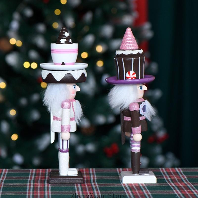 Nutcracker Figurine - Sobremesa inspirada estatuetas quebra-nozes, detalhes 10