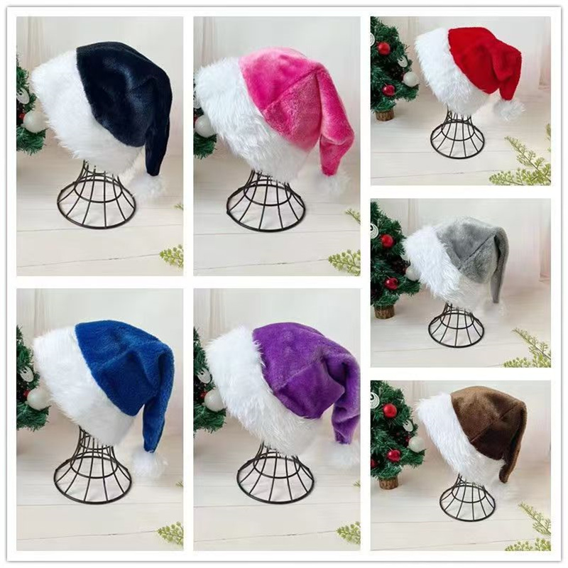 Santa Hat Plush - 30*45cm natal papai noel chapéu de