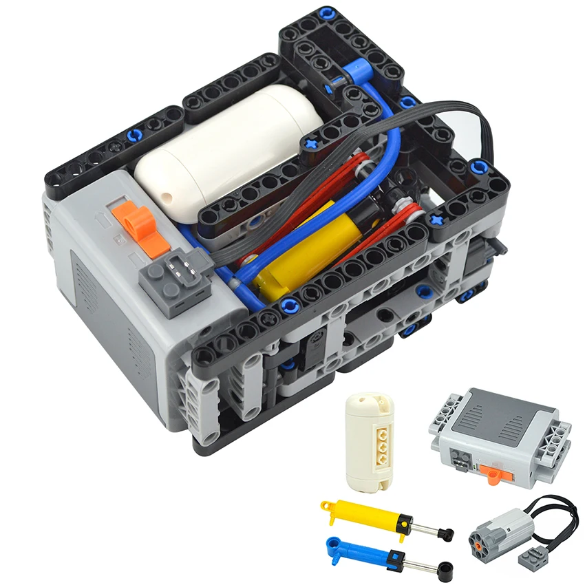 Lego Set Technic - Novos tijolos pneumáticos técnicos compressor elétrico