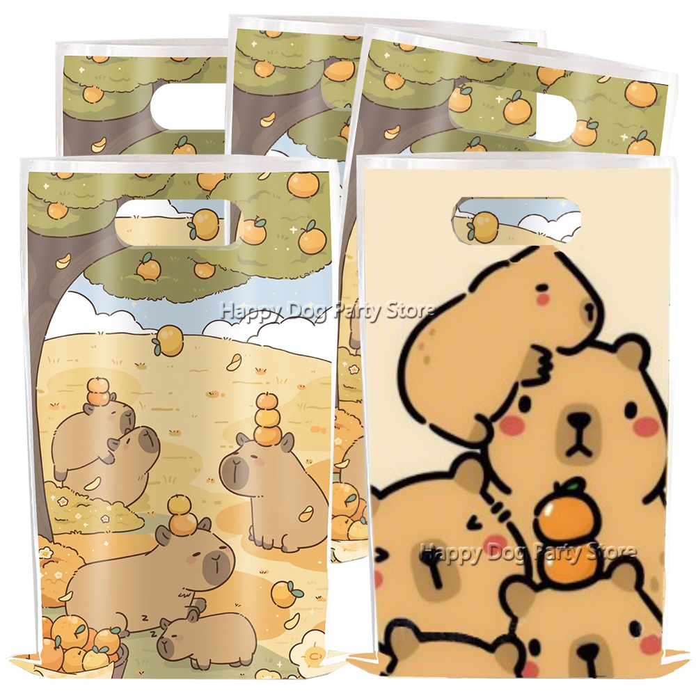Gift Box Wrap Set - Capivara dos desenhos animados fontes de