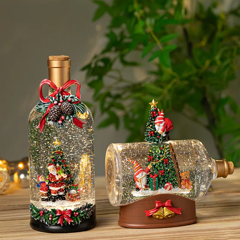 Snow Globe Musical - Caixa de Música Vintage de Natal
