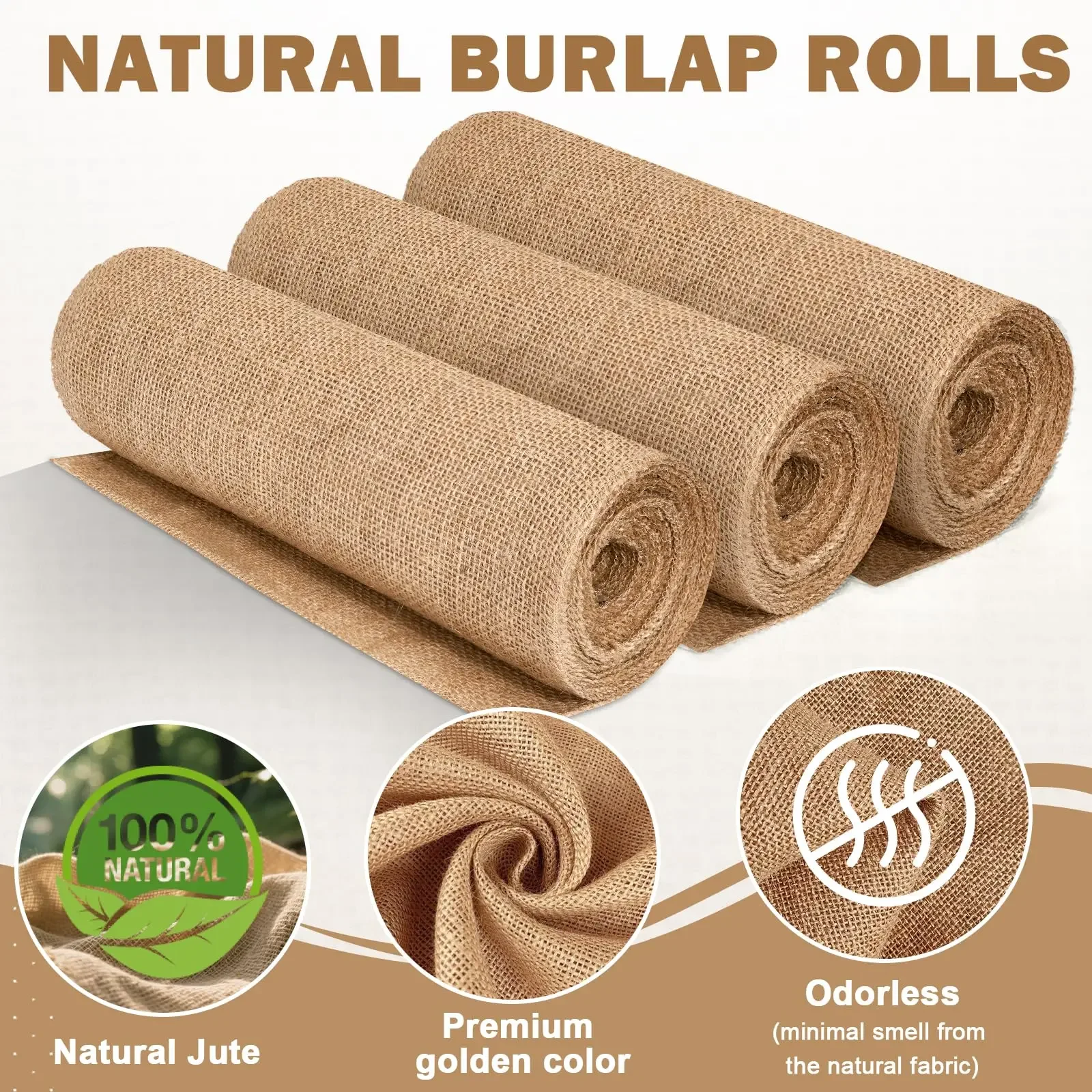 Christmas Table Runner - Novo Design de Rolo de Burlap