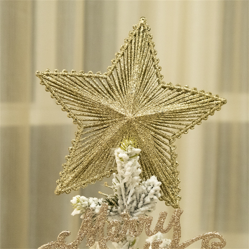 Árvore de natal dourada topper - Star Tree Topper avaliação e preço