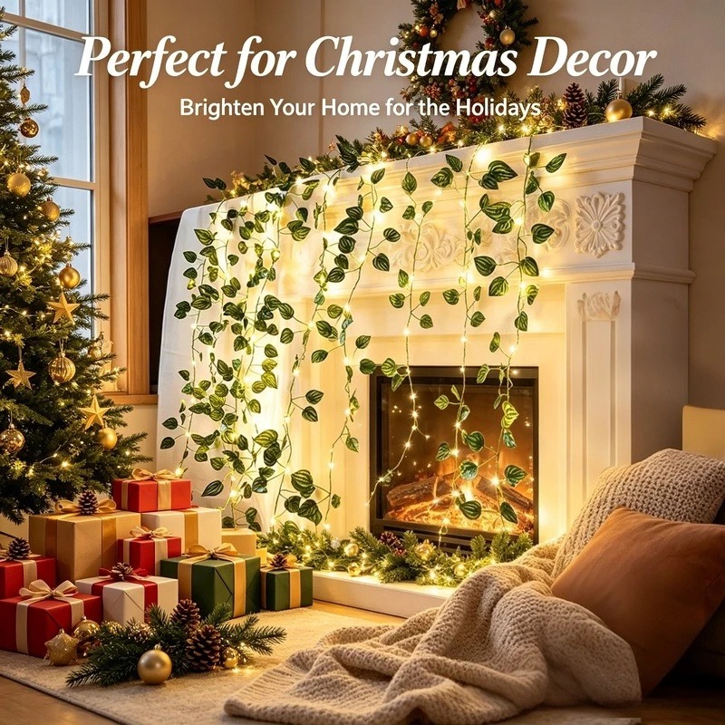 Luzes de Cordão LED com Folhas - Led Fairy String Lights avaliação e preço