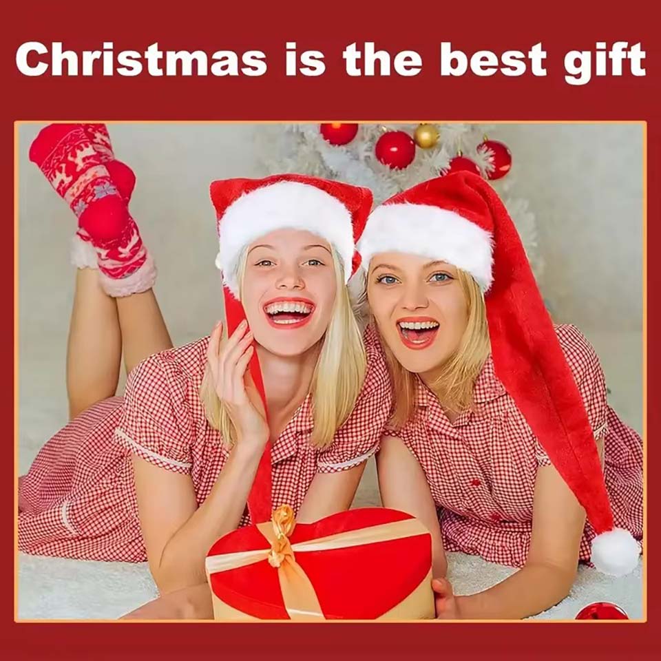 Chapéu de Natal de Pelúcia Lon - Santa Hat Plush avaliação e preço