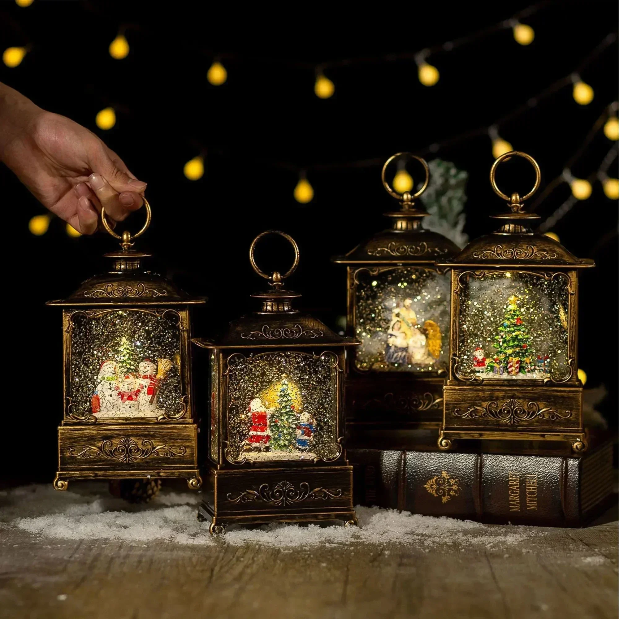 Lanterna de Globo de Neve de N - Snow Globe Musical avaliação e preço