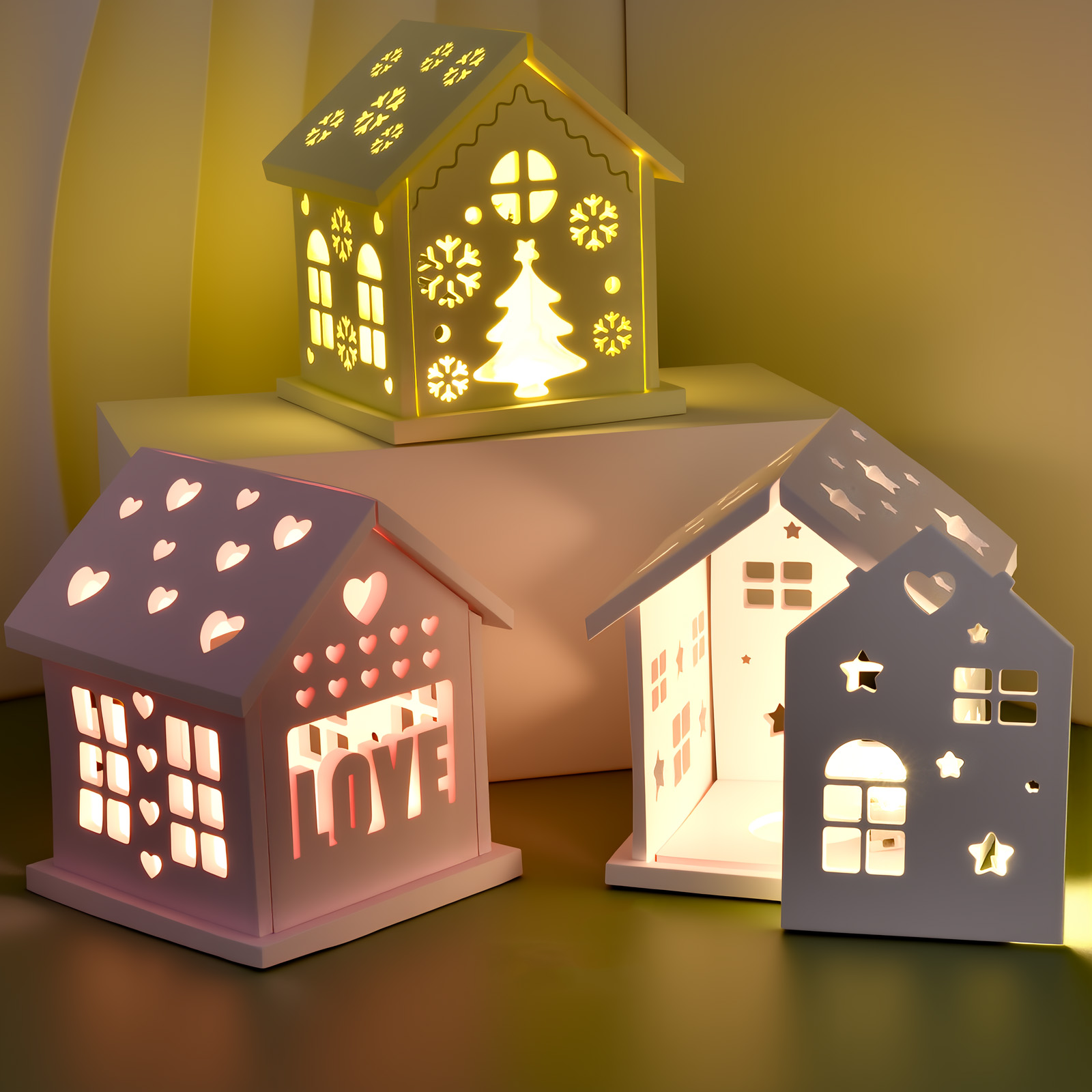 Casa 3d molde de silicone diy  - Holiday Candle Set avaliação e preço