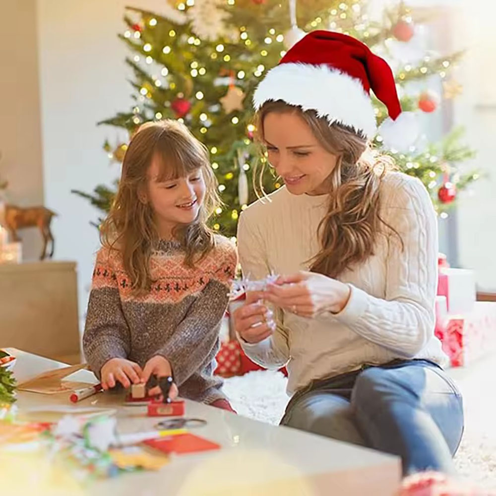 Novo Chapéu de Natal para Adul - Santa Hat Plush avaliação e preço