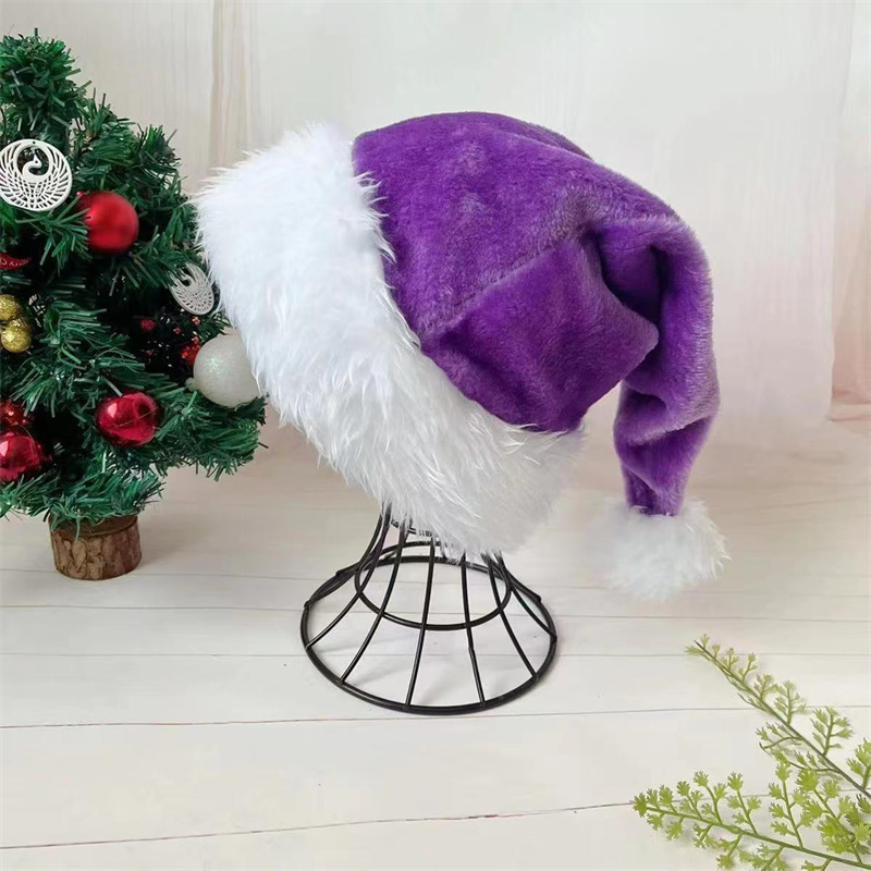 30*45cm natal papai noel chapé - Santa Hat Plush avaliação e preço