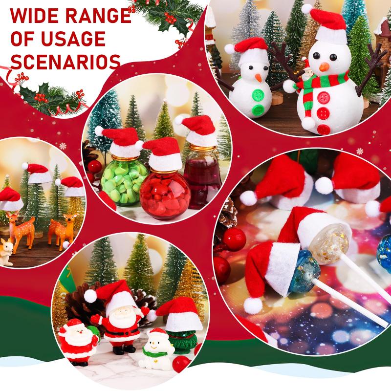 NOVO Kit com 30 Mini Chapéus d - Santa Hat Plush avaliação e preço