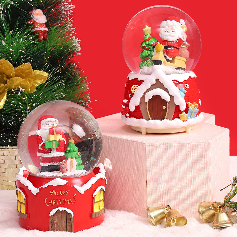 Globo de neve de natal com luz - Snow Globe Musical avaliação e preço