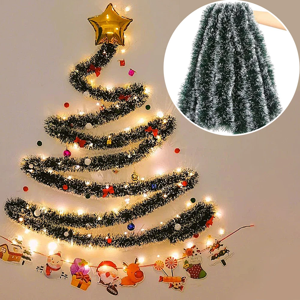 1/3/5PCS 2M Fita de Guirlanda  - Tinsel Garland Decoration avaliação e preço