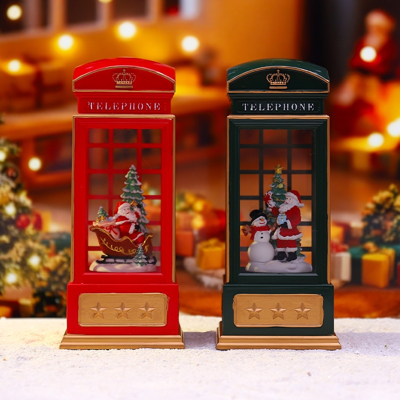Cabine de telefone de natal lu - Snow Globe Musical avaliação e preço